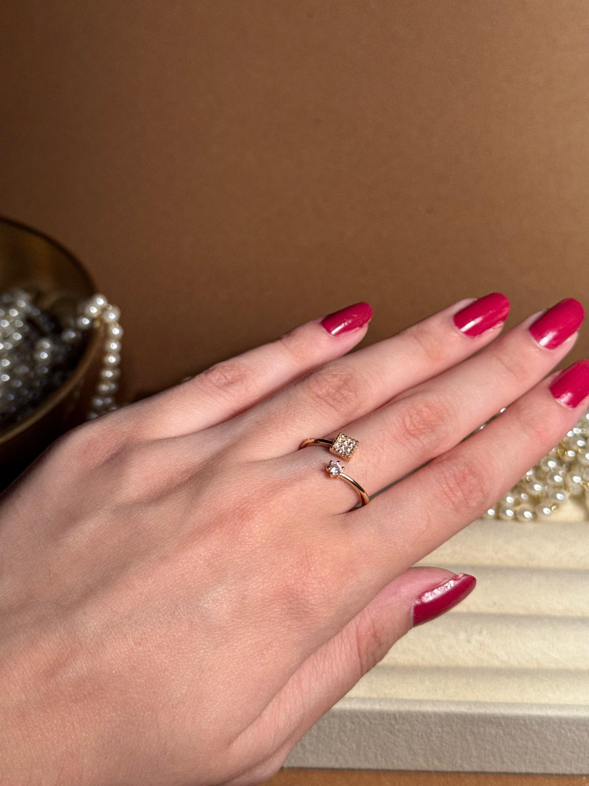 Square Gold Ring