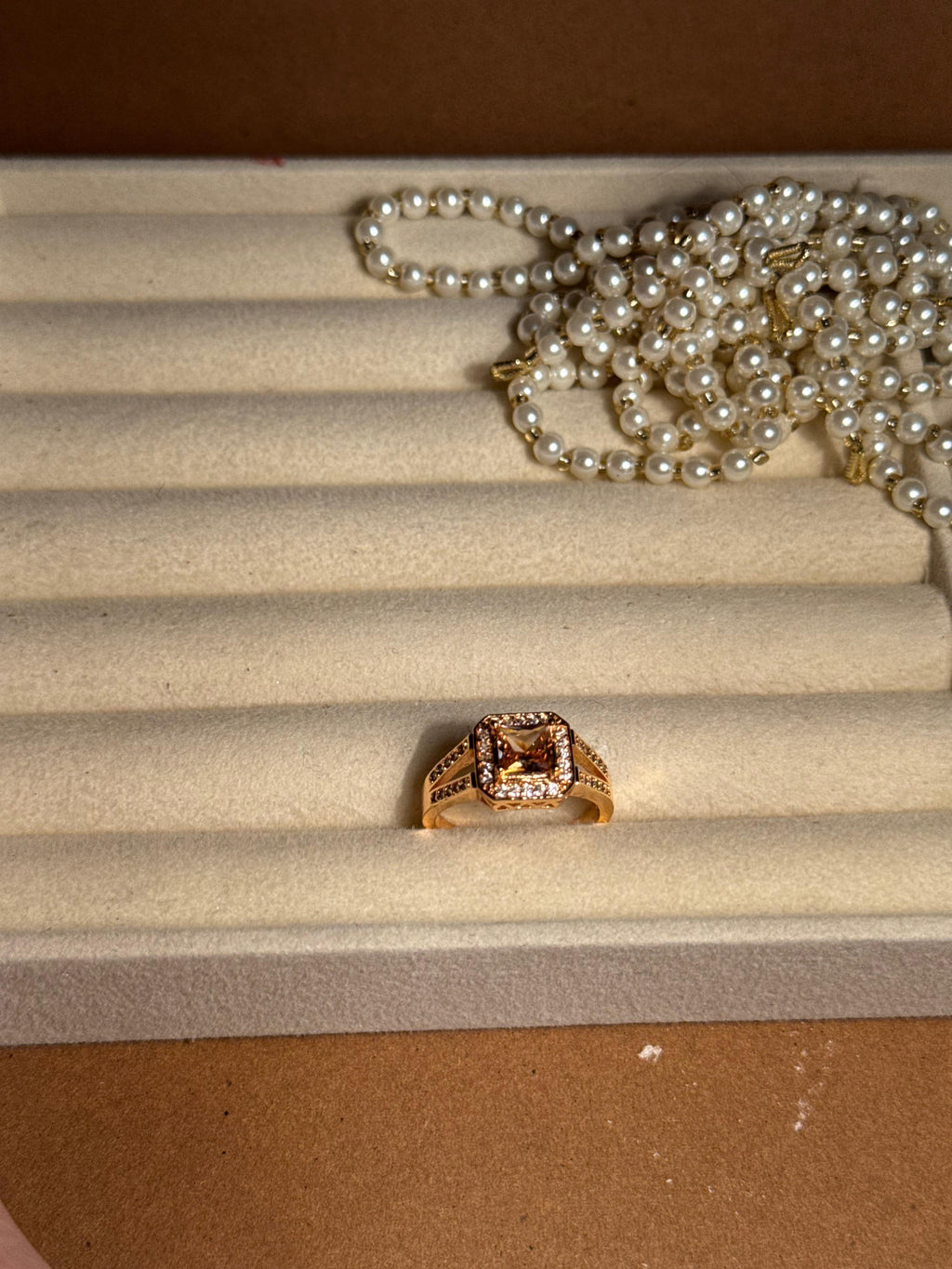 Gem Ring Gold - Red