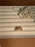 Gem Ring Gold - Red