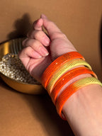 Two shade bangle - Yellow n Orange