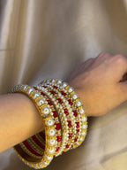 Moti Rani bangles - Red