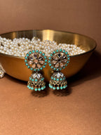 Zaria gold earrings - Blue