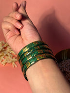 Pop Petal Bangles - Green