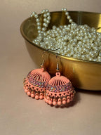 Matt jhumki heer - Light Pink