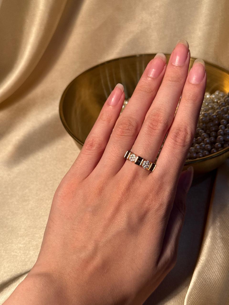 Zara Ring Gold - Black - 2