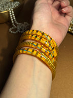 Sunshine Gulnaz bangle - Blue n Red