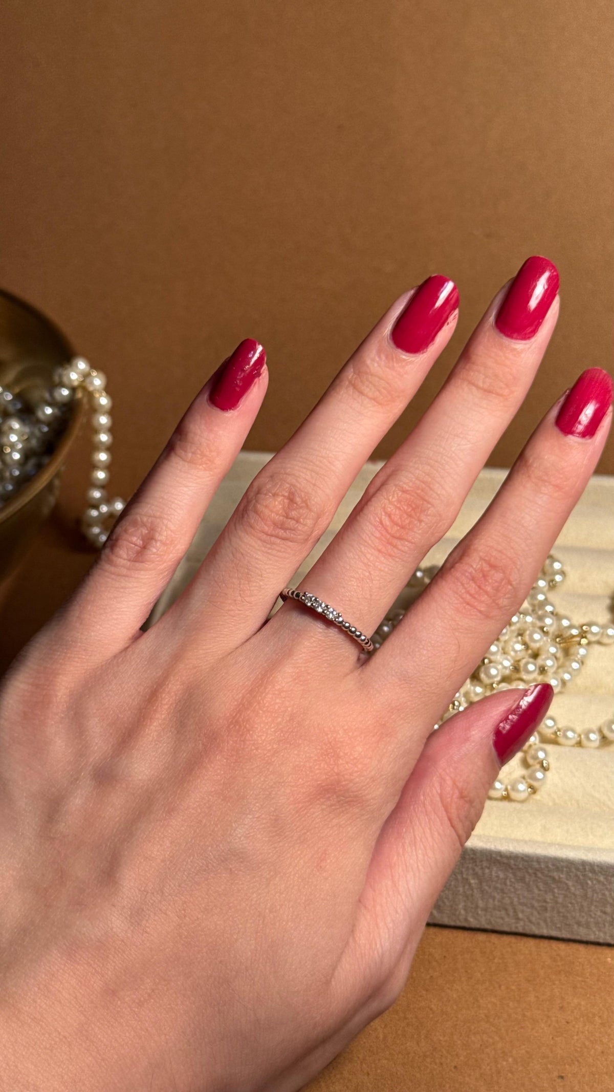 3 Dotted Silver Ring