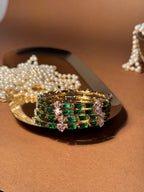 Noor bangles Gold - Dark Green (kids collection)