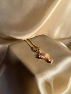 Bloom Necklace Gold pink