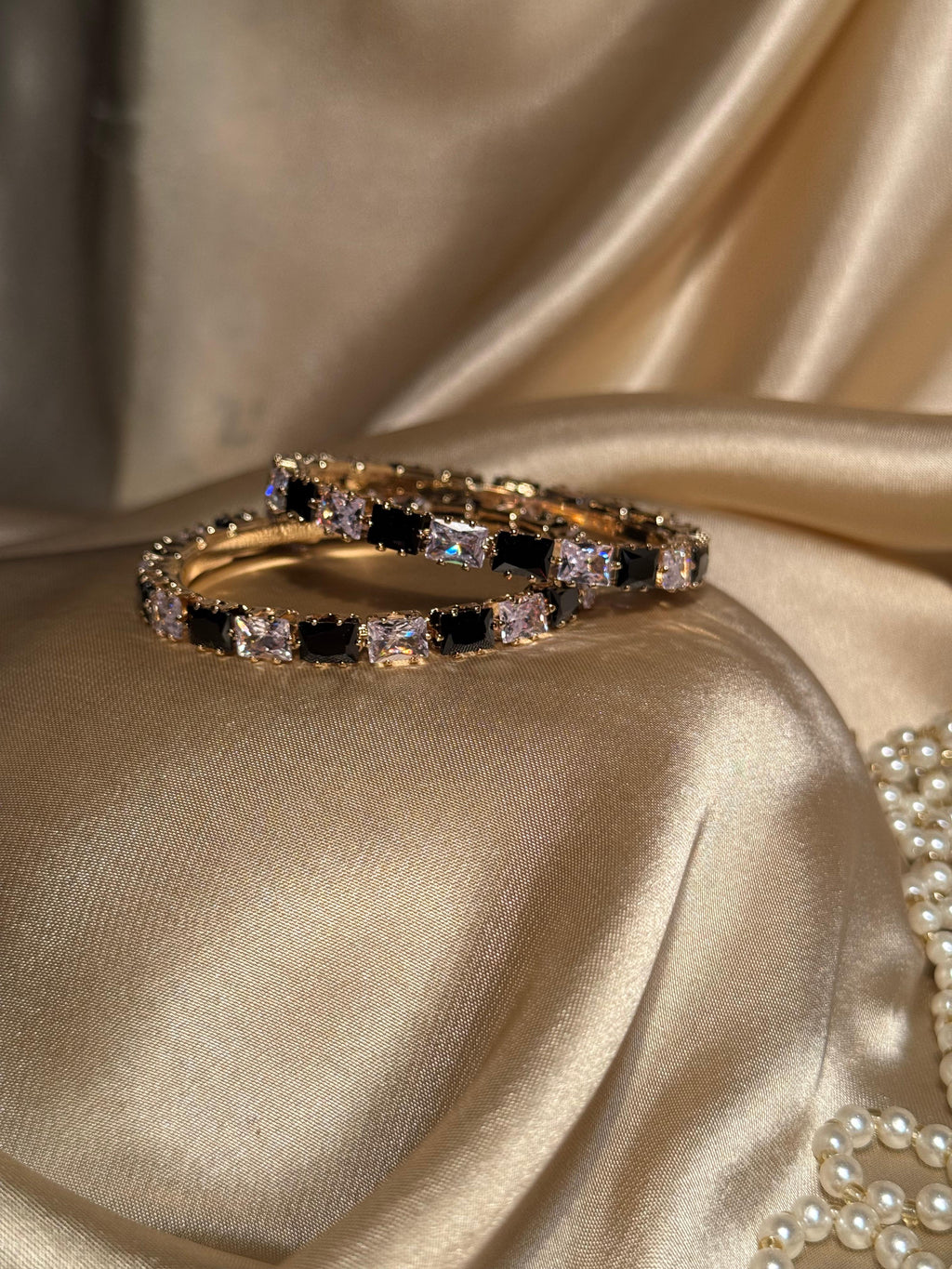 Prism bangles Gold - Black & White  (kids collection)