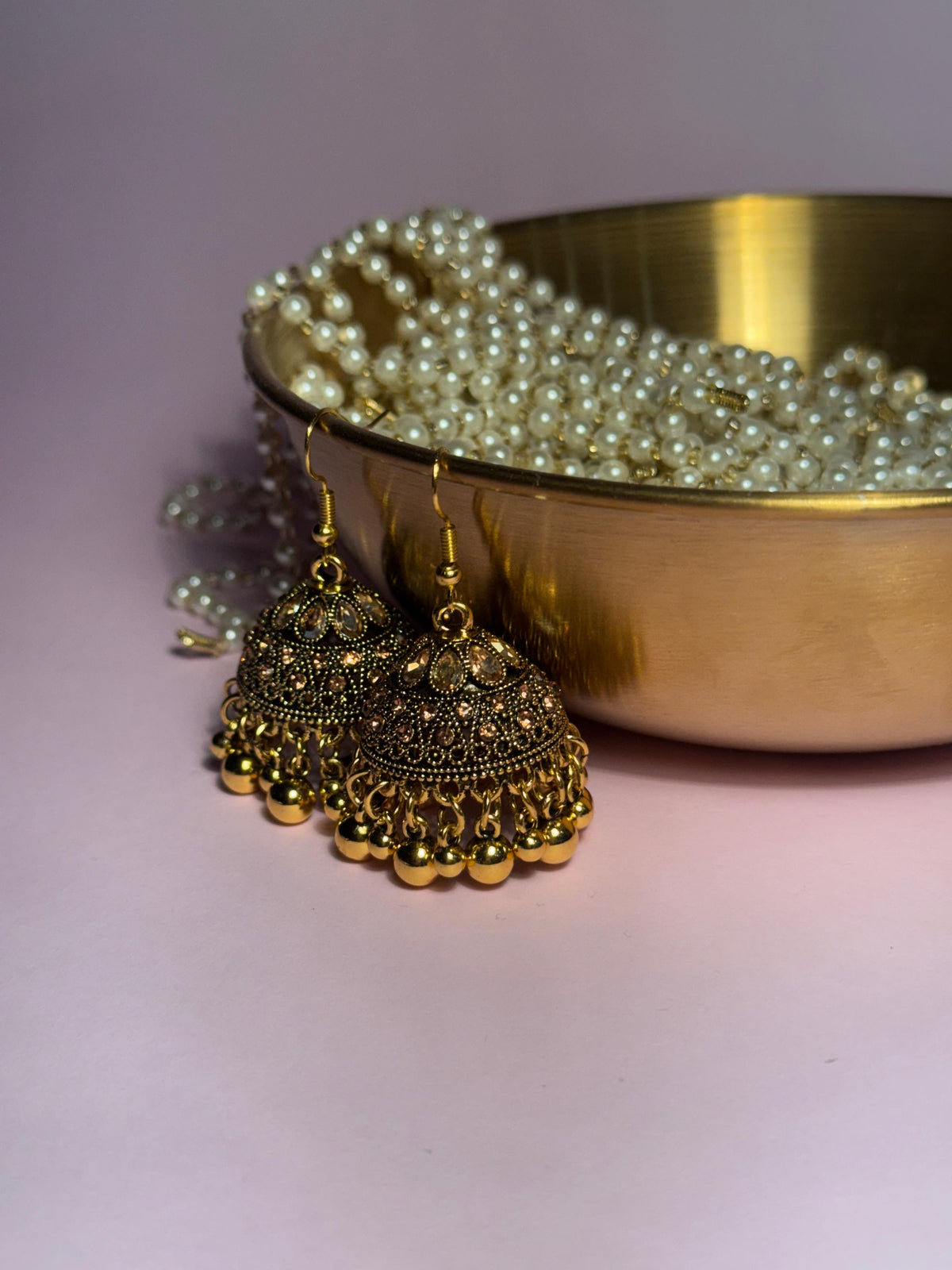 Meena karri antique Earrings - Copper