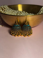 Meena karri antique Earrings - Blue