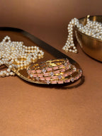 Noor bangles Gold - Pink and white (kids collection)