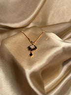 Bloom Necklace Gold (Black)