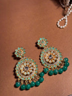 Sarah Jhumkay Gold - Green