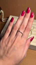 Elara Dotted Silver Ring