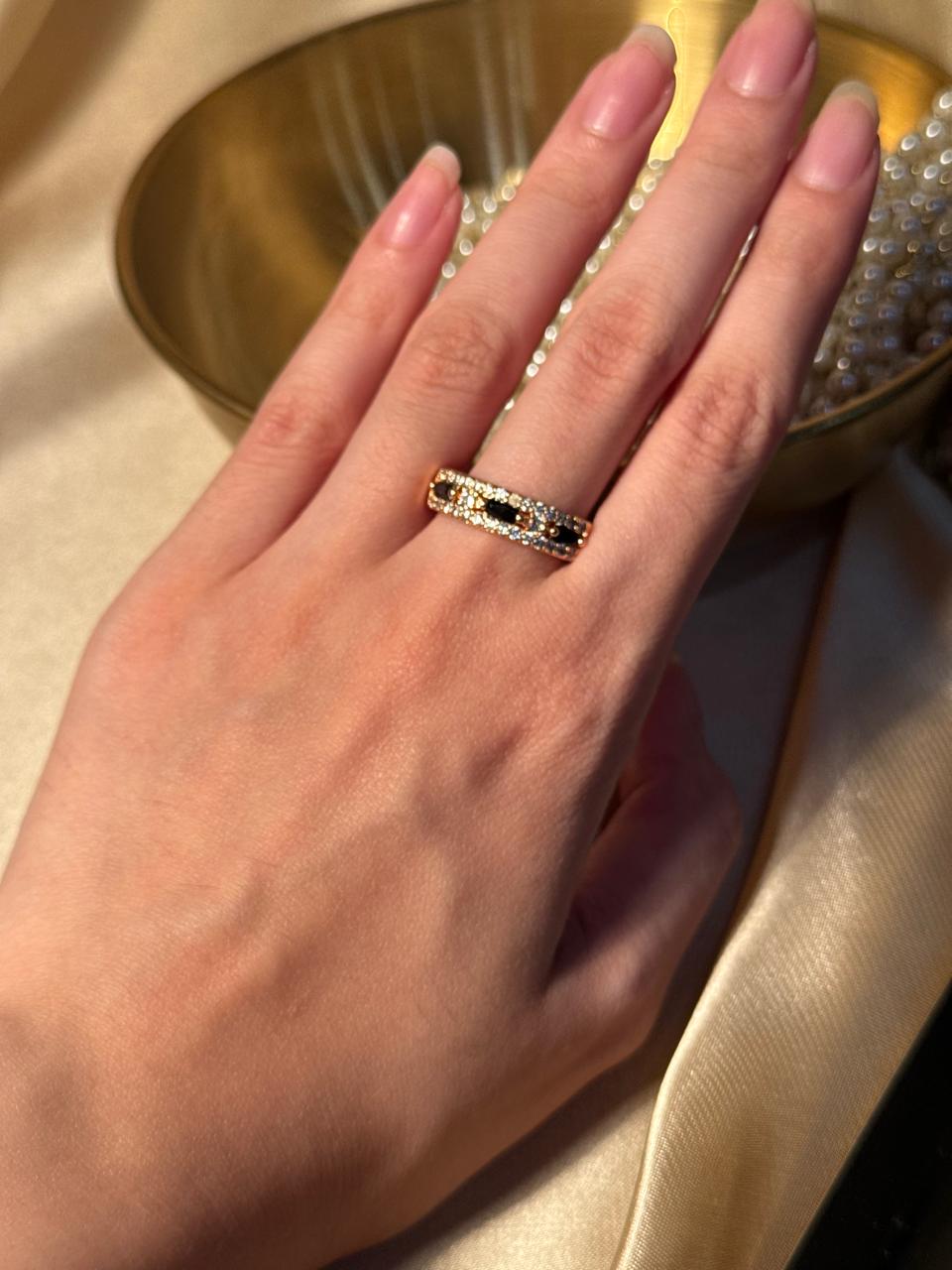 Zara Ring Gold - Black - 3