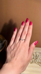Dazzling silver ring