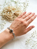 Halo Gem Bracelet - Black