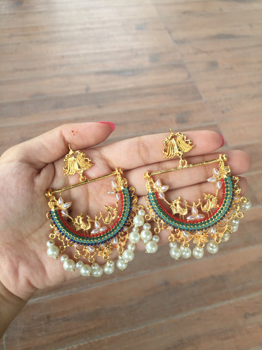 EFS-11 Peacock Earrings - Multicolor