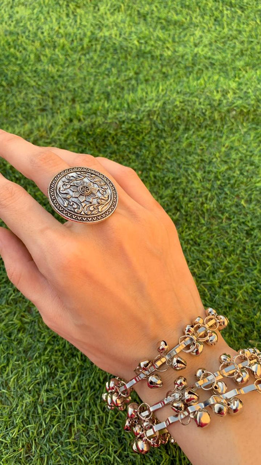 oxidized angoothi - mehndi