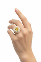 Noor moti angoothi - White Gold