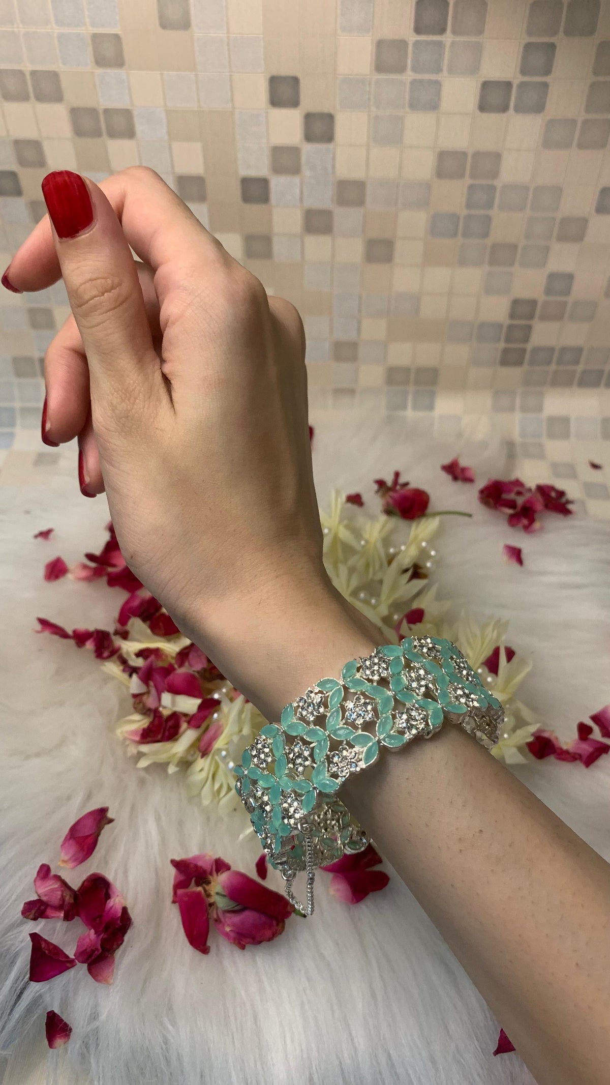 mahenur karra bracelet - turquoise