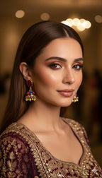 oval jhumki