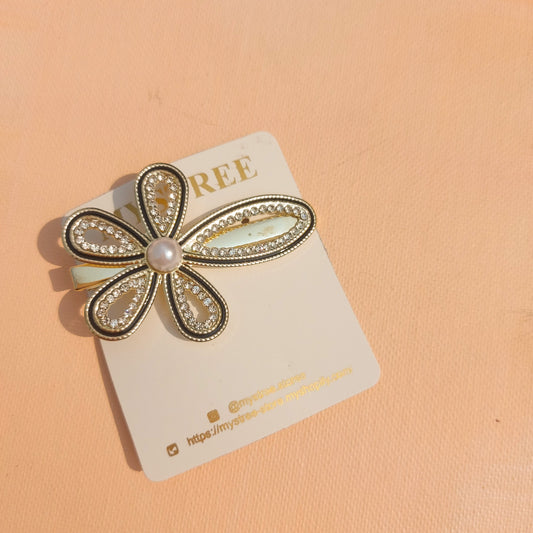 HS- 02 Flora Shine Pearl Hair Clip