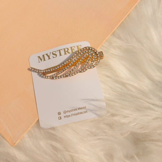 HS- 02 Feather Wing  Hair Clip