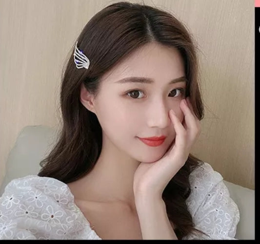 HS- 02 Feather Wing  Hair Clip