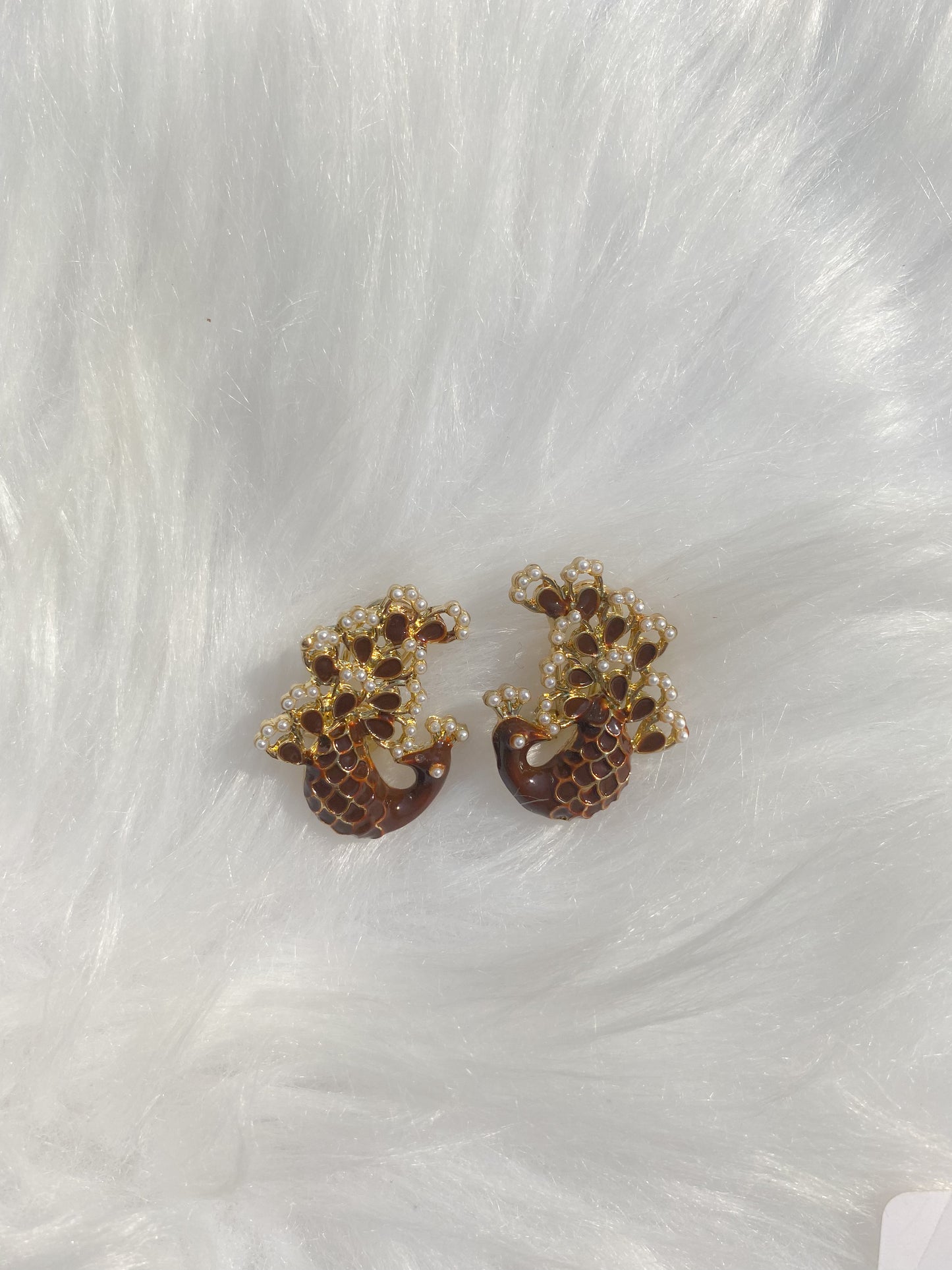 NF-1-156 Peacock Earrings
