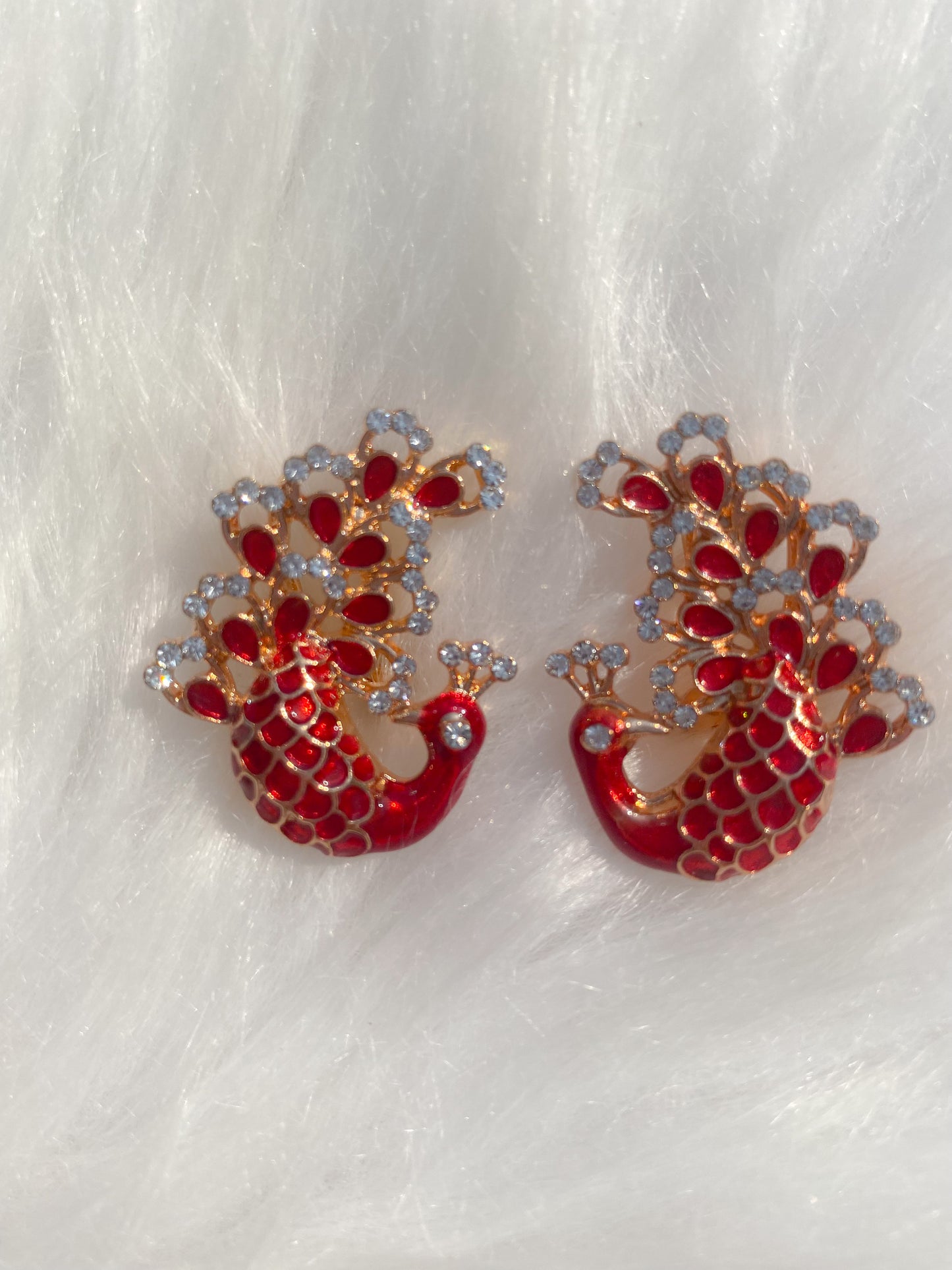 NF-1-156 Peacock Earrings