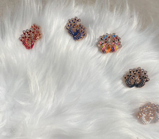 NF-1-156 Peacock Earrings