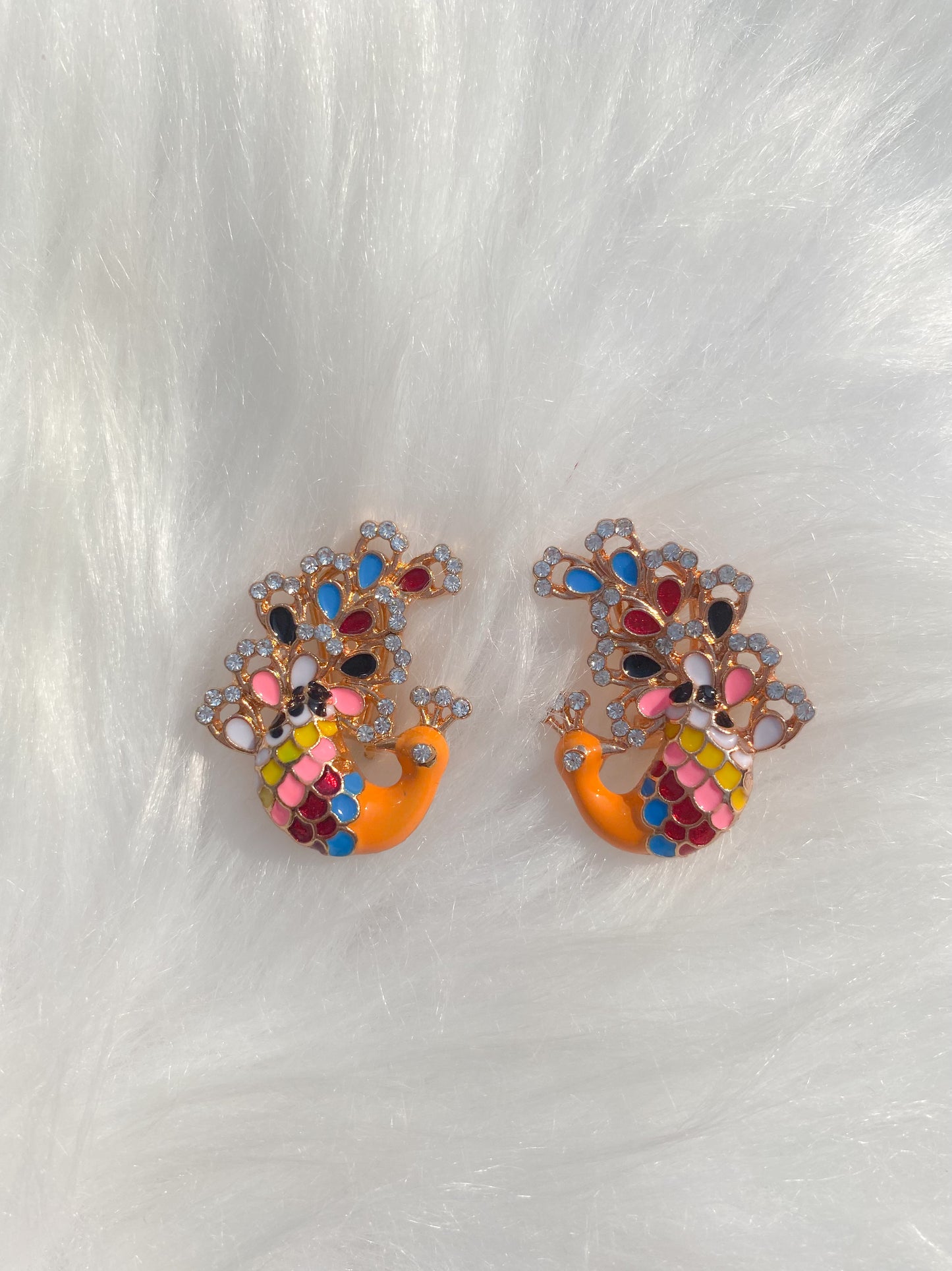 NF-1-156 Peacock Earrings